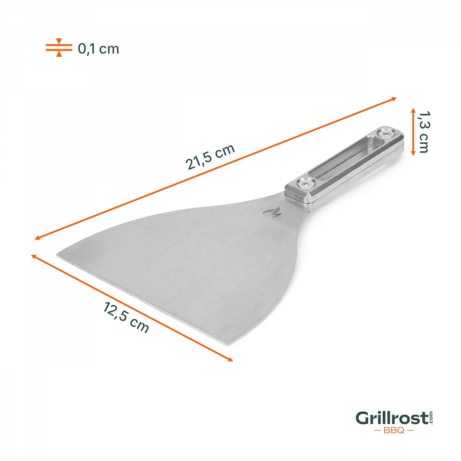 Лопатка для гриля Grillrost.com Das Original Для планчи и огненных чаш Нержавеющая сталь, фото №5 Лопатка для гриля Grillrost.com Das Original Для планчи и огненных чаш Нержавеющая сталь, фото №5