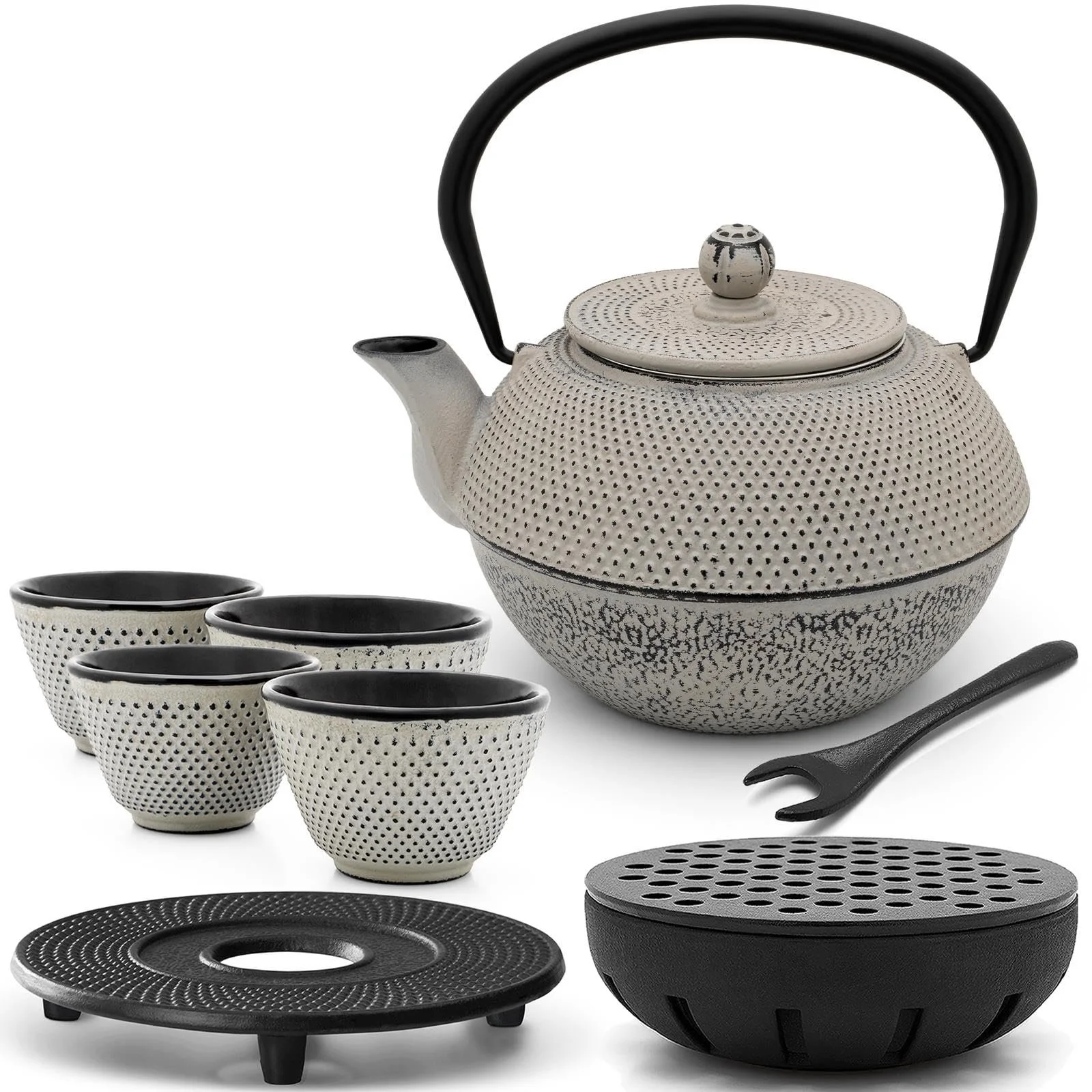 Чайник Asia Чавунний Набір Сірий 1.1 літра, фото №1 Чайник Asia Чавунний Набір Сірий 1.1 літра, фото №1