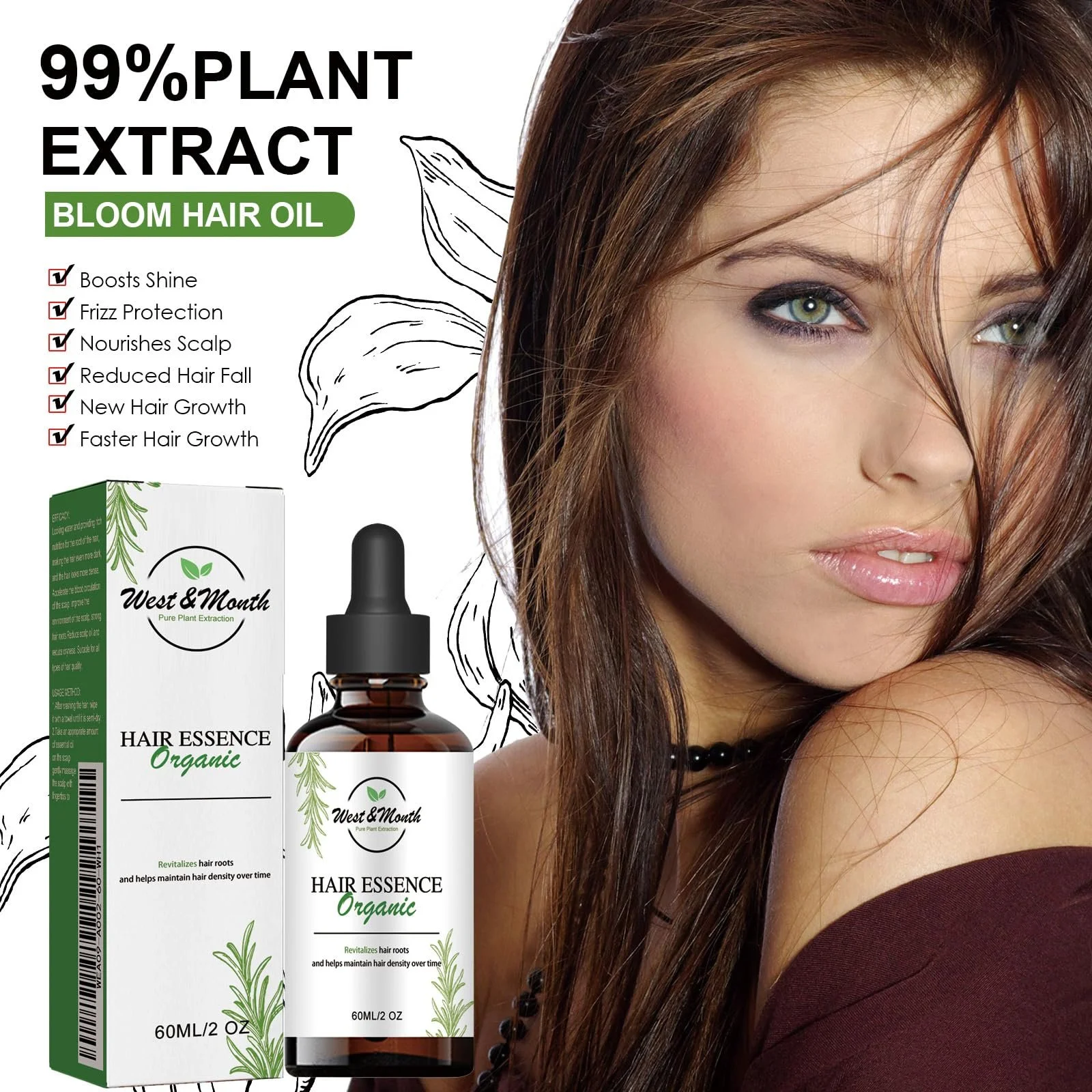 Масло Розмариновое для волос, 2 шт Эфирное масло розмарина для роста волос, Масло для роста волос, Масло для утолщения волос, Глубокое питание кожи головы, Укрепление, Уменьшает выпадение волос, фото №6 Масло Розмариновое для волос, 2 шт Эфирное масло розмарина для роста волос, Масло для роста волос, Масло для утолщения волос, Глубокое питание кожи головы, Укрепление, Уменьшает выпадение волос, фото №6