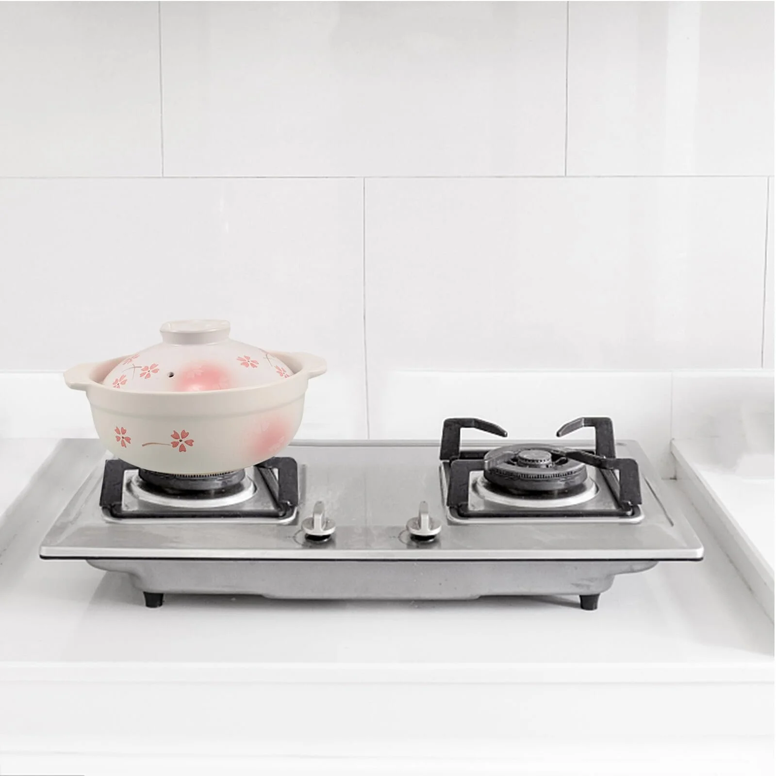 Горщик глиняний термостійкий з кришкою для газових плит, фото №6