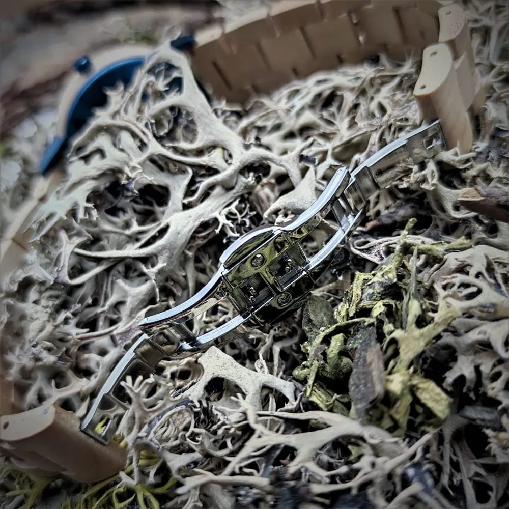 Часы Унисекс Holzwerk Germany Дизайнерские Ручной Работы Деревянные Кварцевые Коричневый Клен Синий Белый, фото №5 Часы Унисекс Holzwerk Germany Дизайнерские Ручной Работы Деревянные Кварцевые Коричневый Клен Синий Белый, фото №5