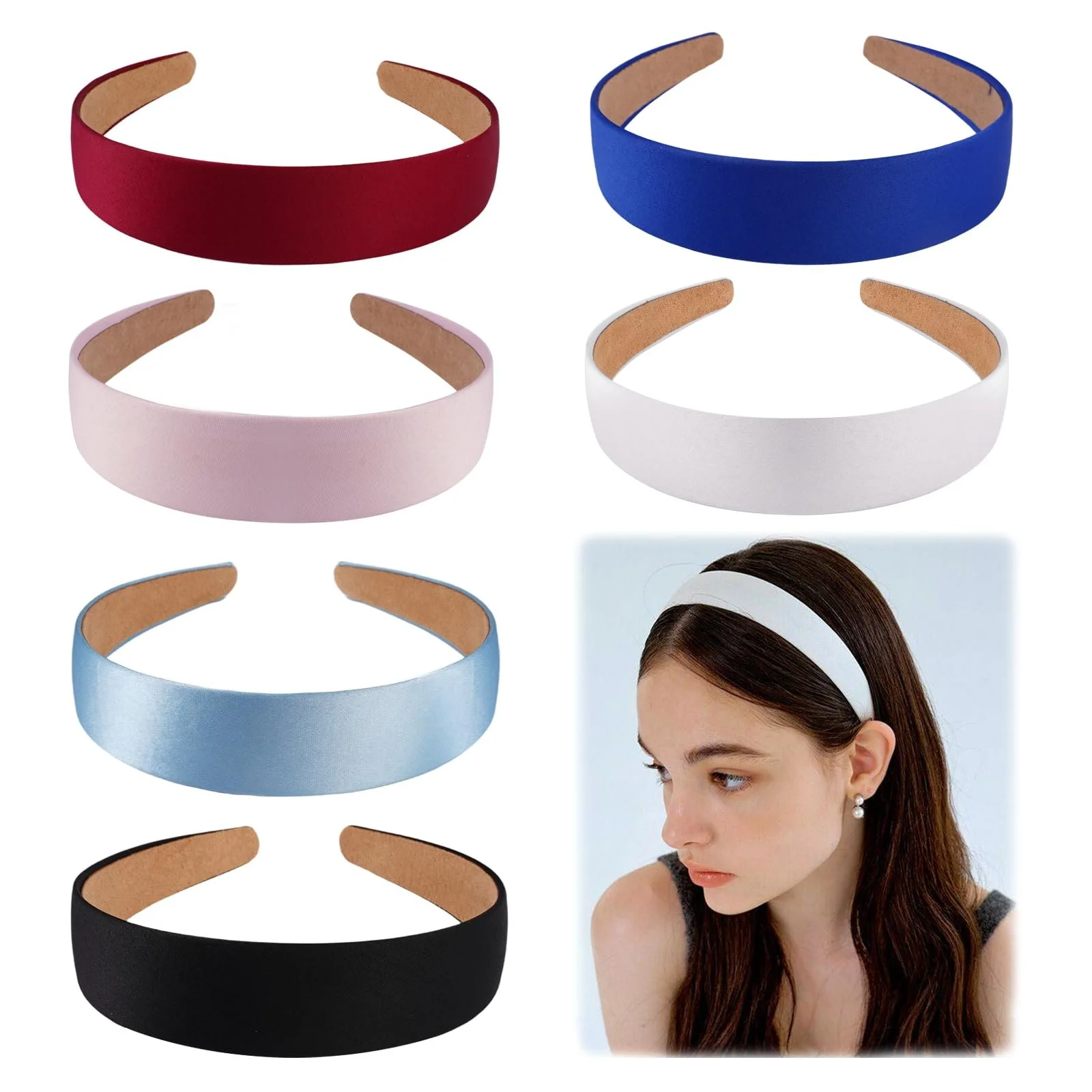 Набір жіночих обручів для волосся, 6 штук, фото №1