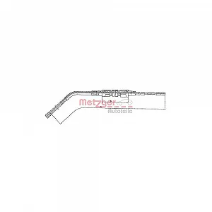 Трос стоянкового гальма METZGER 10.4132 для BMW MINI задній лівий - Фото 1