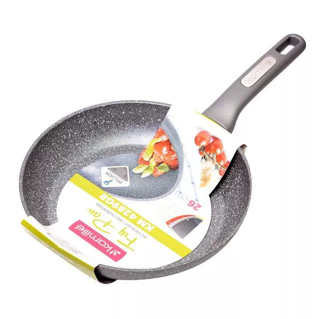 Сковорода с гранитным покрытием 30см Kamille KM-4291-GR, фото №1