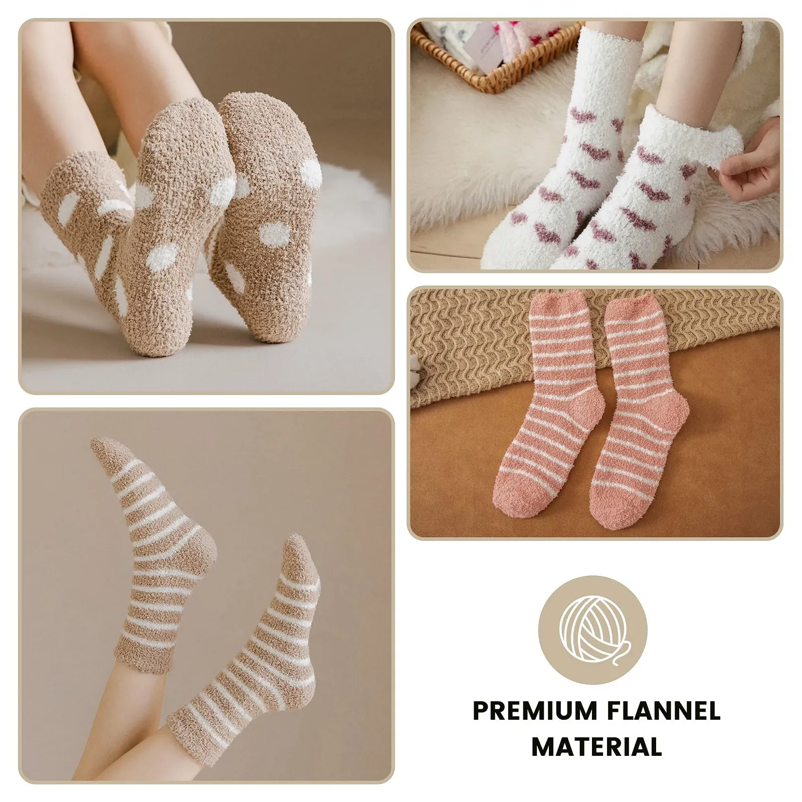 Шкарпетки Пухнасті 6 пар Жіночі 39-42, 35-38, фото №6