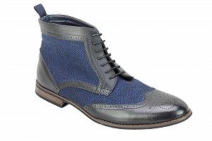 Черевики Oxford Brogue Класичні Шкіряні Твідові Xposed Вінтажні На Шнурівці - Фото 1
