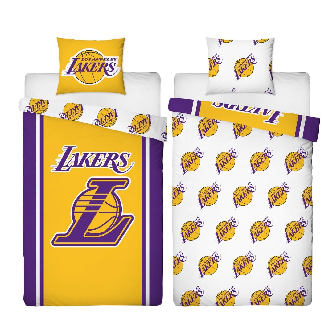 Комплект постільної білизни Character World Lakers 135 x 200 см, Los Angeles Lakers, 100% Бавовна, фото №6