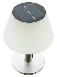 Настільна лампа LED Solar Пластик 10 LED 3 рівні яскравості 20 x 28 см Сріблястий/Білий synthetic.ua - Фото 1