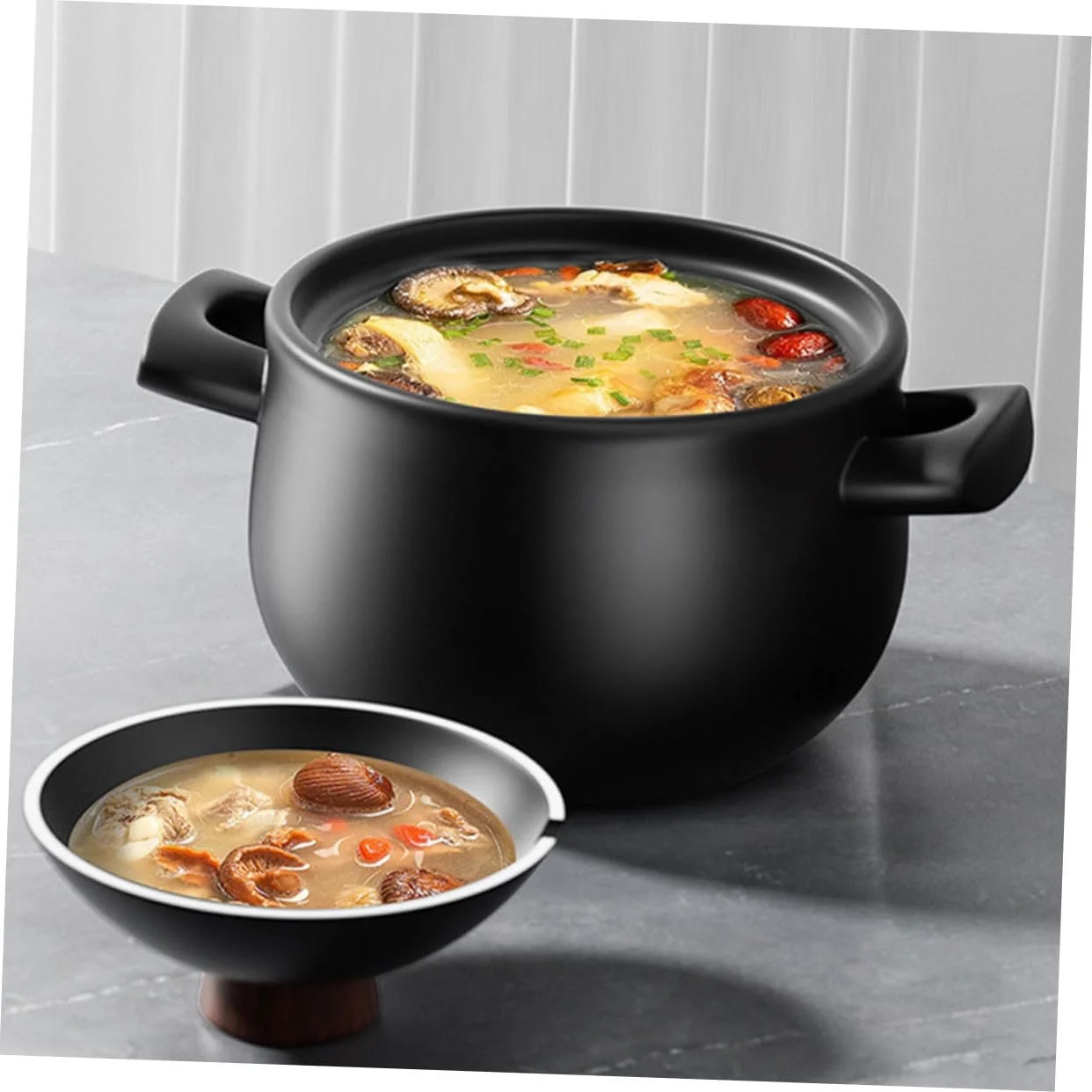 Кастрюля керамическая большая для газовой плиты термостойкая антипригарная, фото №8