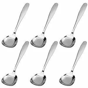 Ложка для супа Квадратная 17 см - Фото 1