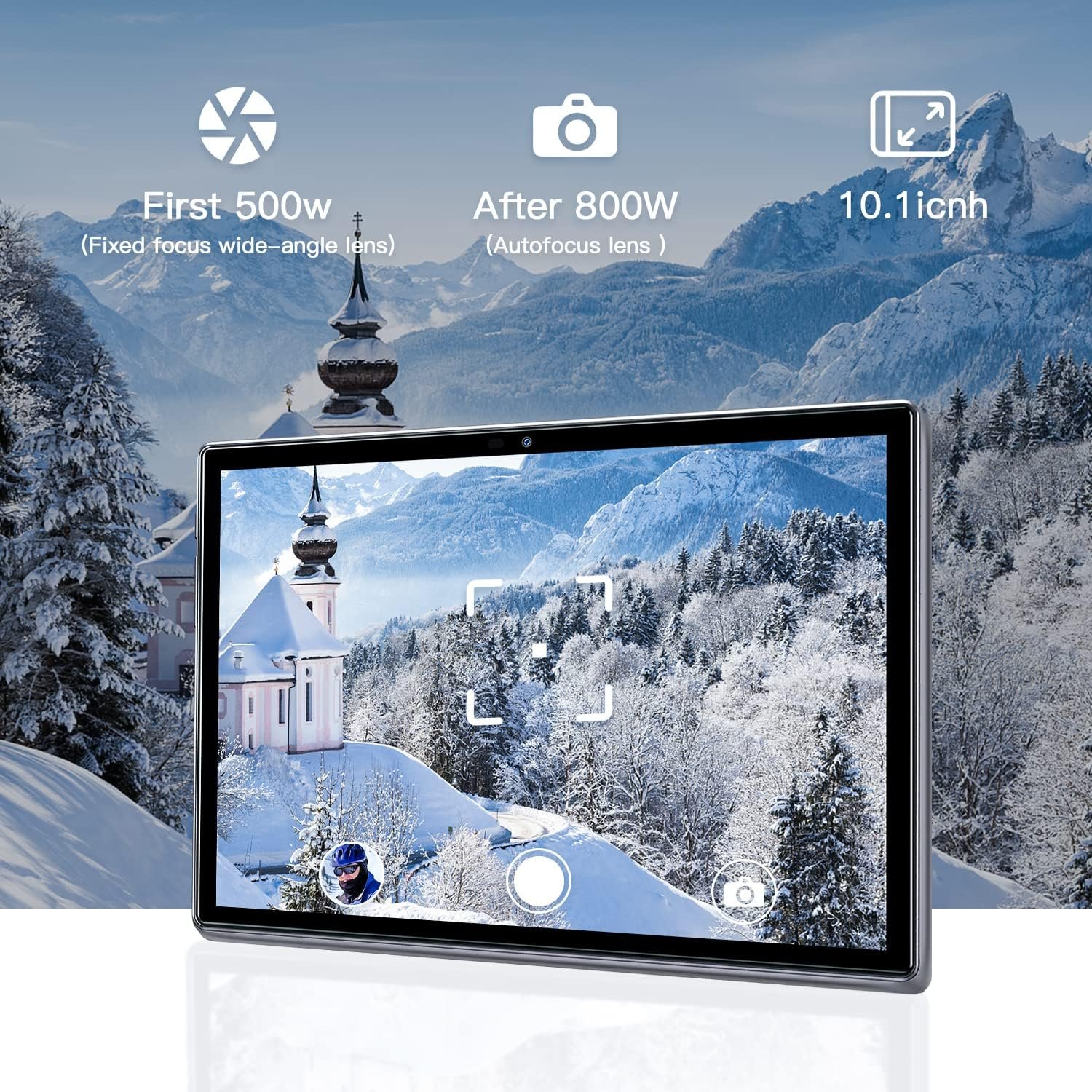 Планшет 10.1" Full HD OUZRS M13 12/128Gb 4G 2-SIM Android 13 7000 mAh Сірий, фото №2