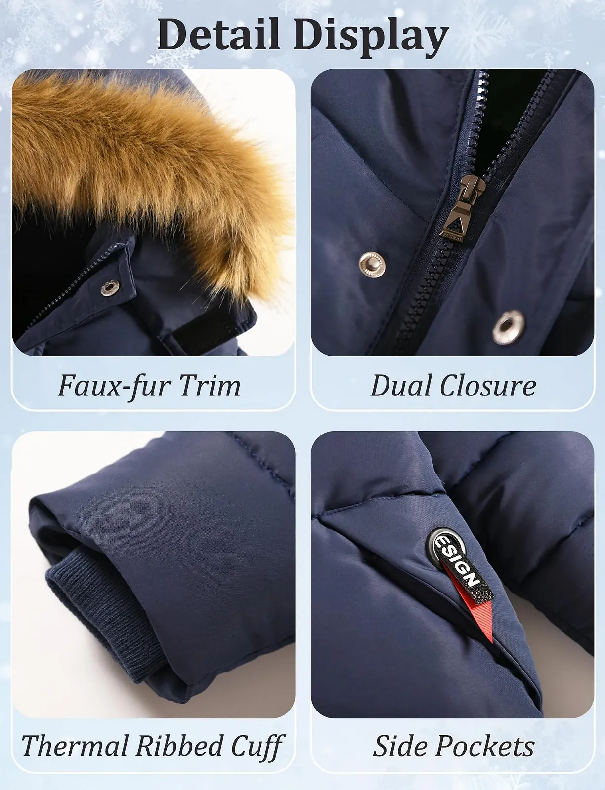 Зимняя куртка для мальчиков SEAUR с капюшоном, стеганая., фото №3 Зимняя куртка для мальчиков SEAUR с капюшоном, стеганая., фото №3