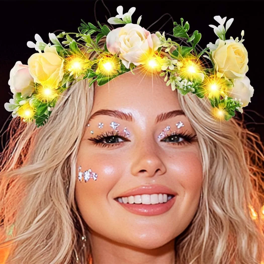 Венок Цветок Jovono Светодиодный, фото №1