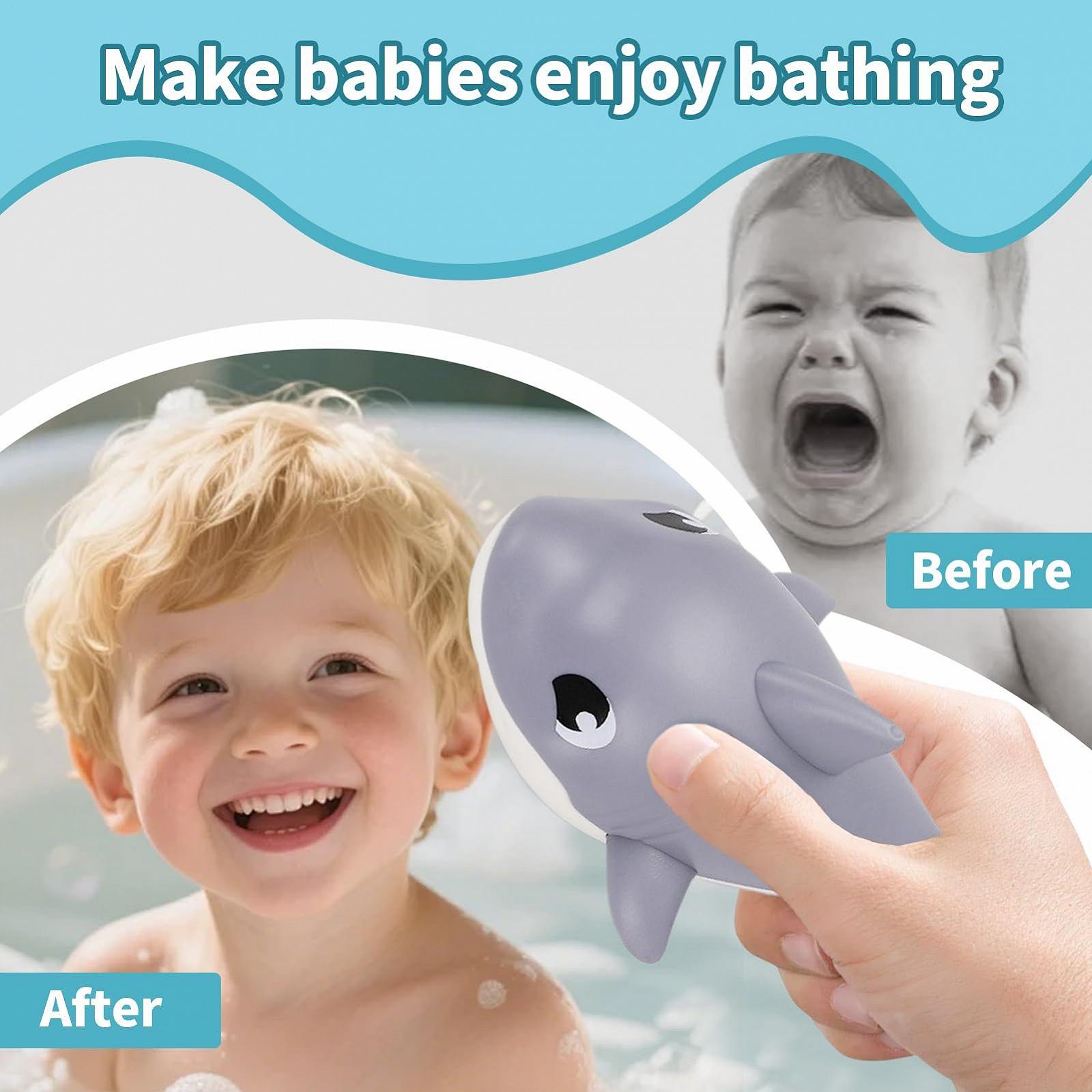 Игрушка для ванны Акула, заводная, плавающая, фото №5