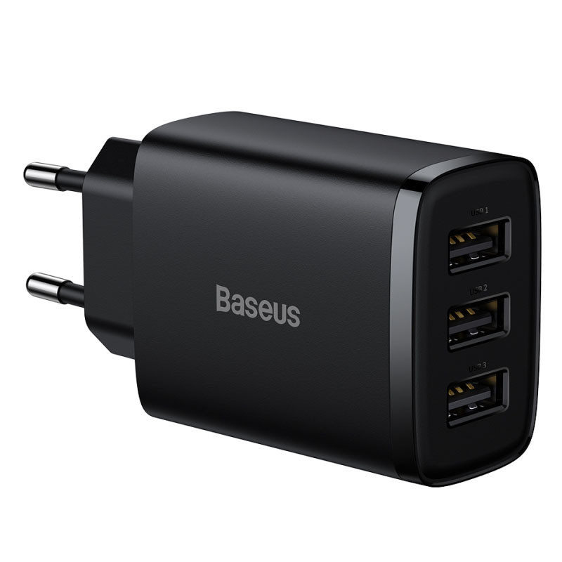 СЗУ Baseus Compact 17W 3USB CCXJ02, фото №1