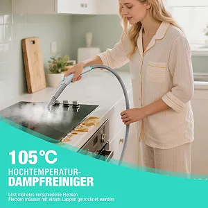 Пароочисник HAUSHOF 2000 Вт 1.5 л 4 бар з набором із 16 аксесуарів synthetic.ua - Фото 1