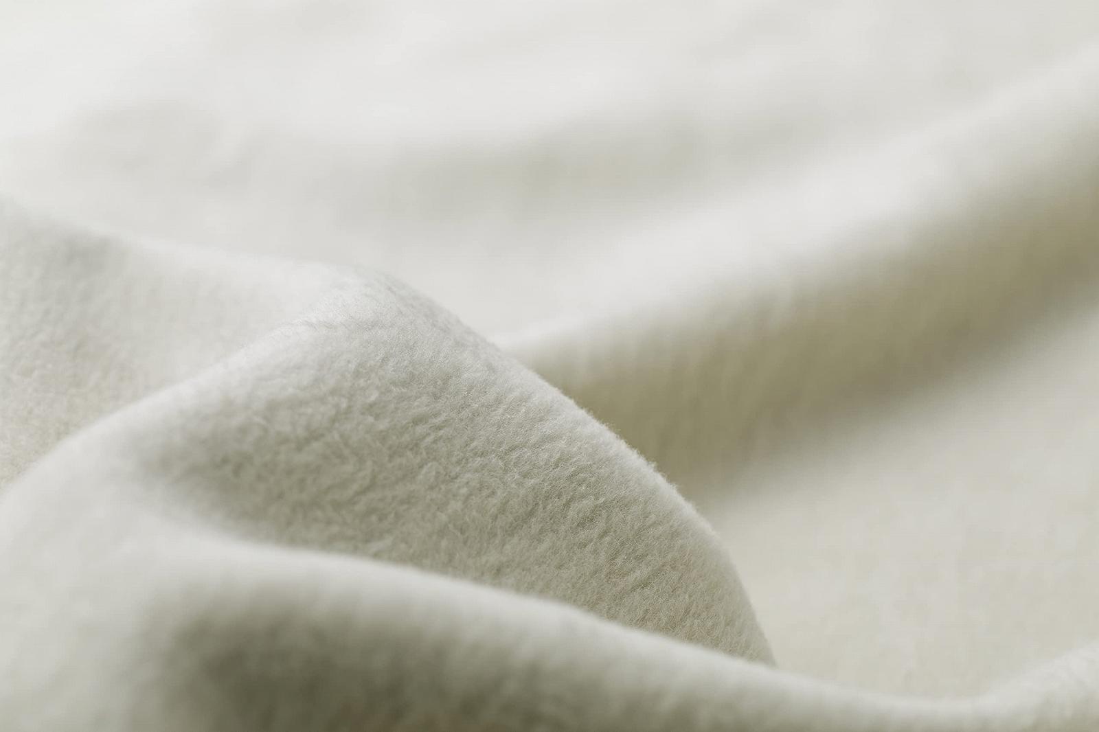 Плед David Fussenegger Raw White Бавовна 150 x 200 см Декоративний Шов Пухнастий, фото №5