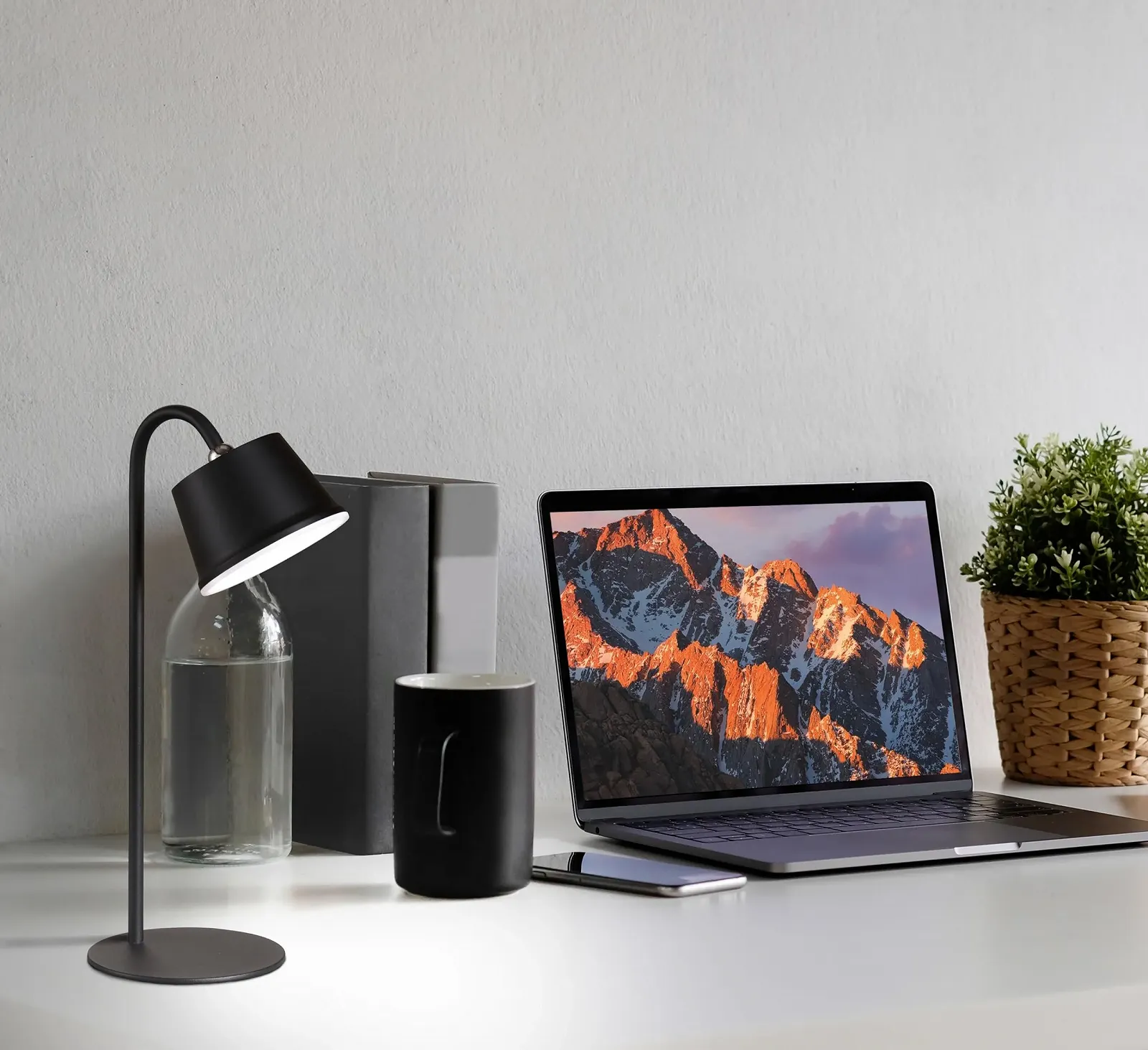 Лампа VOET бездротовий акумуляторний вуличний настільний/настінний/стельовий чорний пісок димований набір, фото №3