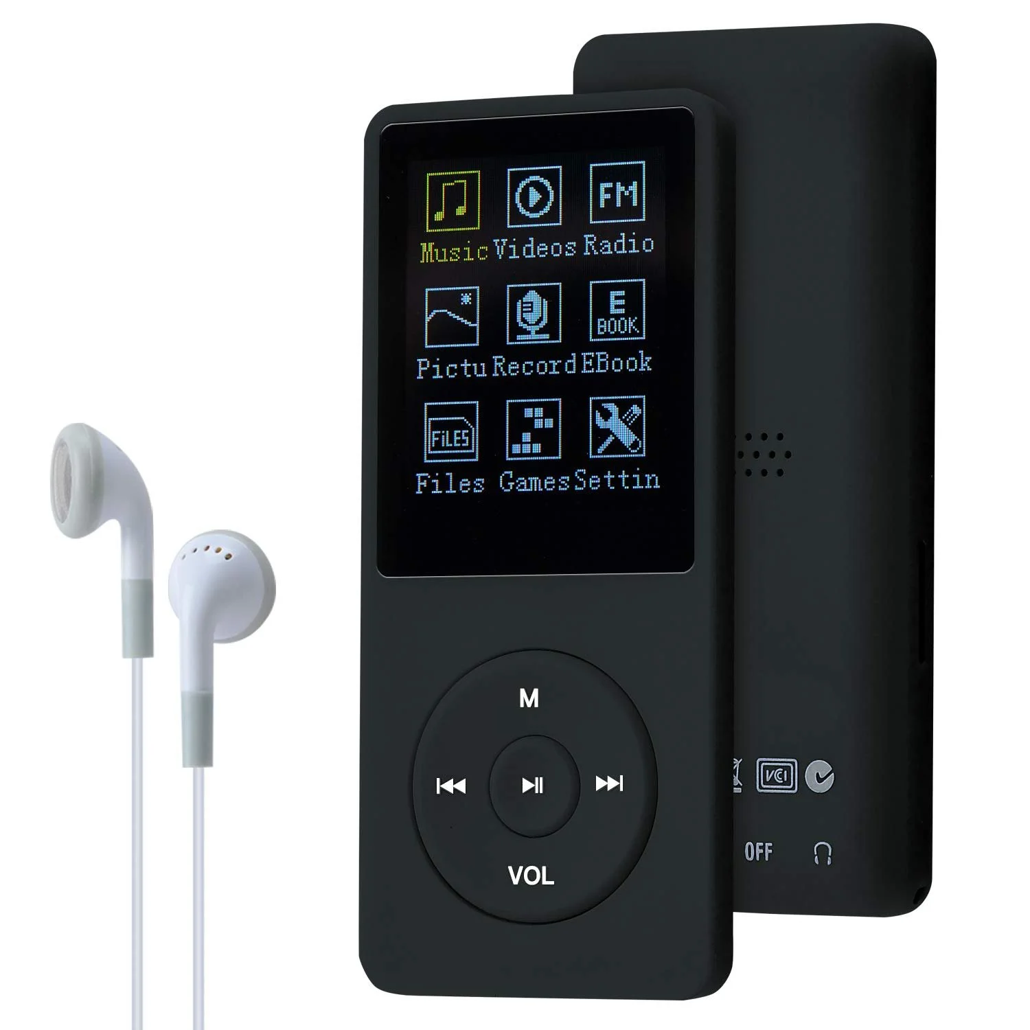 MP3-плеер COVVY 8GB, поддержка карт памяти SD до 64 GB, 70 часов воспроизведения музыки, звук без потерь, Hi-Fi MP3-плеер., фото №1