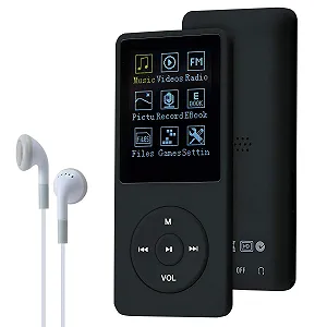 MP3-плеер COVVY 8GB, поддержка карт памяти SD до 64 GB, 70 часов воспроизведения музыки, звук без потерь, Hi-Fi MP3-плеер. - Фото 1