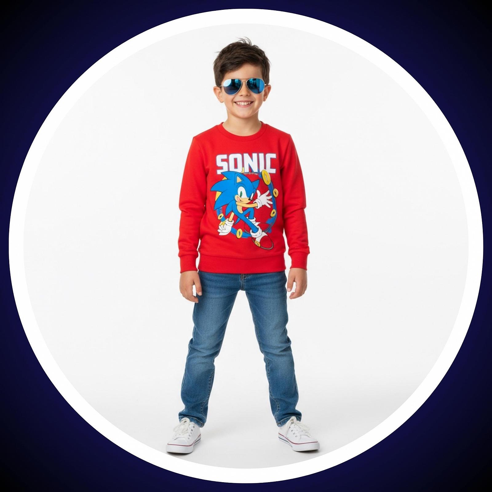 Свитшот Sonic The Hedgehog Sonic Design для мальчиков, подарок для детей от 4 до 10 лет, фото №4