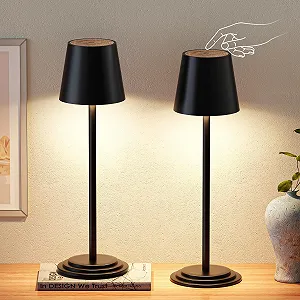 Настільна лампа Бездротова Водонепроникна IP44 Набір із 2 шт. Сенсорна Димерна LED 256 кольорів - Фото 1