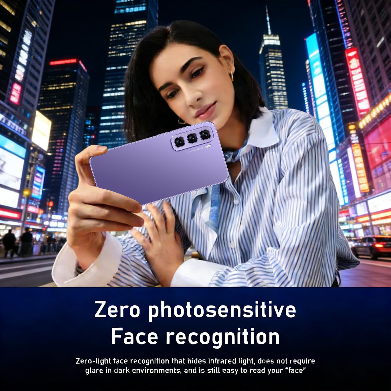 Міні-смартфон Hot50 5.0" HD 1GB RAM 16GB ROM Dual SIM Dual Camera Android 9.0 Blue, фото №6