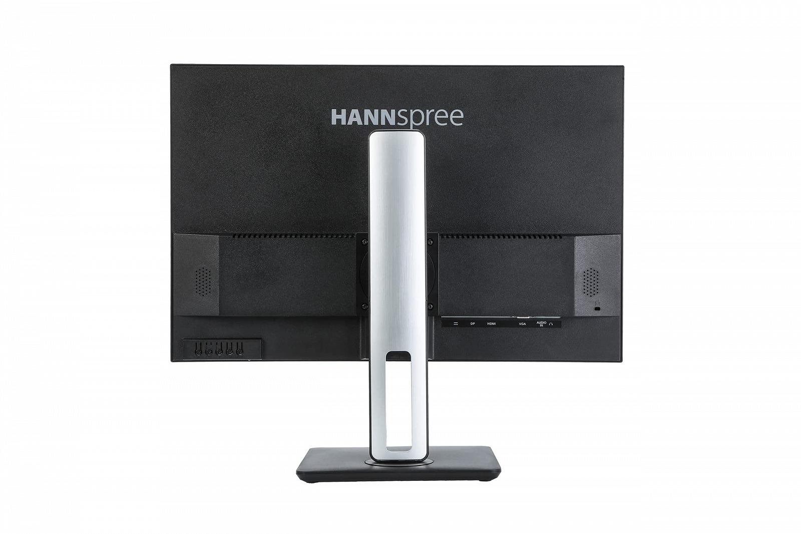 Монітор HANNspree HP246PFB 61 см (24 дюйми) WUXGA 250д HDMI VA DP Динамік VESA Регулювання висоти Нахил Поворот 90° Чорний, фото №2