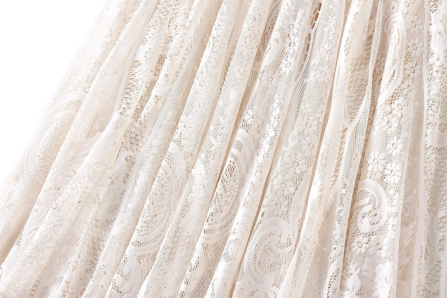 Спідниця A-силуету E-girl S0851 Максі з квітковим мереживом, фото №3