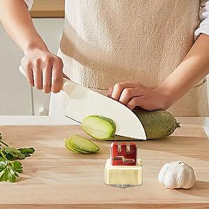 Точилка для ножниц и ножей с присоской трехступенчатая для быстрой полировки synthetic.ua - Фото 1