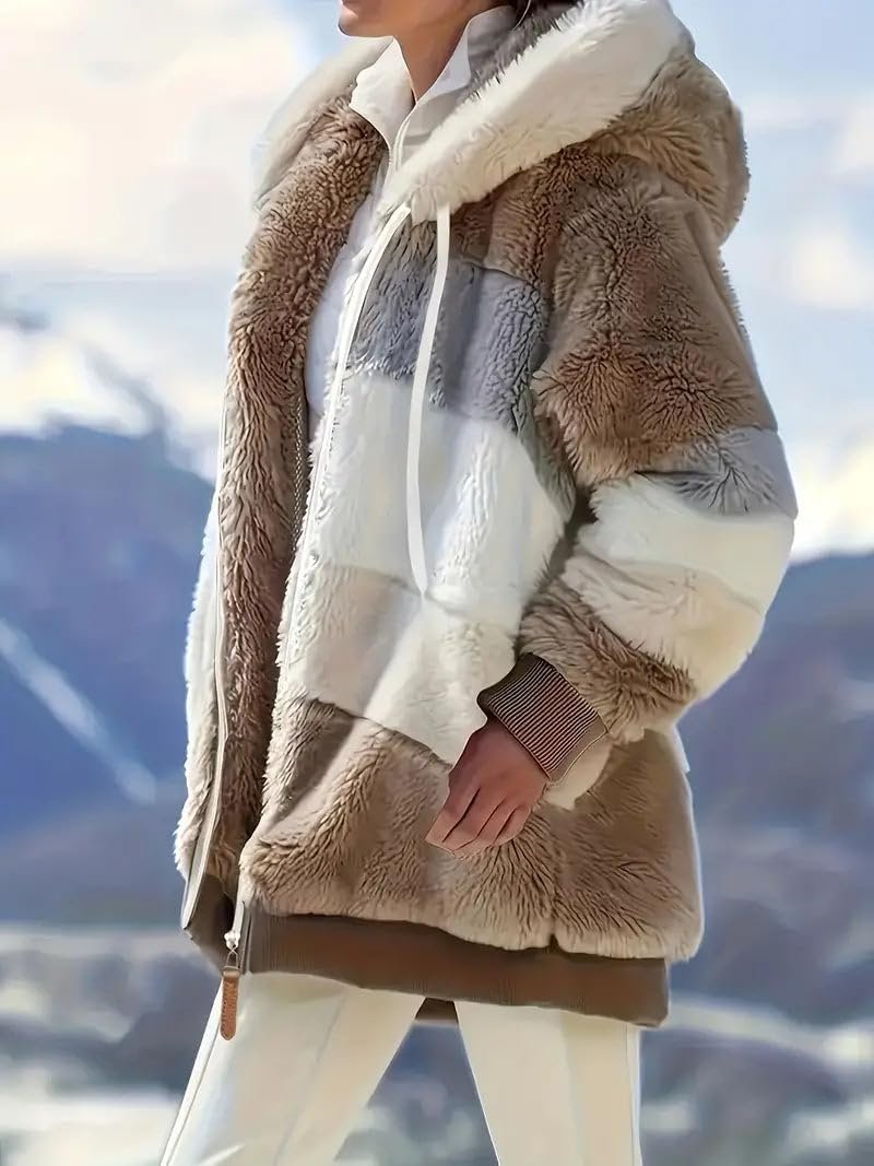 Пальто з капюшоном CozyFeel з флісу, фото №8