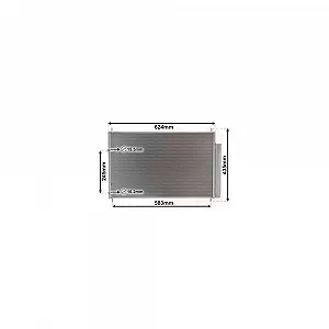 Конденсатор кондиціонера VAN WEZEL 53005405 для TOYOTA - Фото 1