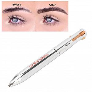 Пензель для брів Portable Professional Waterproof Durable Eyebrow Definition 4-в-1 1# Blonde synthetic.ua - Фото 1