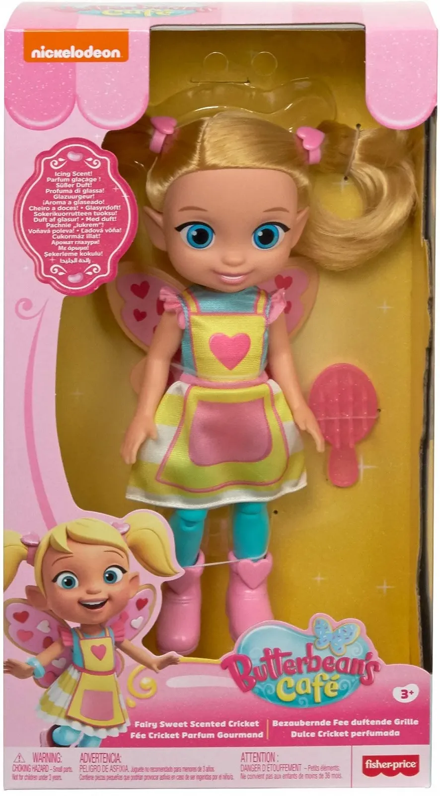 Лялька Fisher-Price Nickelodeon Butterbean's Café Fairy Sweet Scented Cricket 11" Зачіска, фото №5 Лялька Fisher-Price Nickelodeon Butterbean's Café Fairy Sweet Scented Cricket 11" Зачіска, фото №5