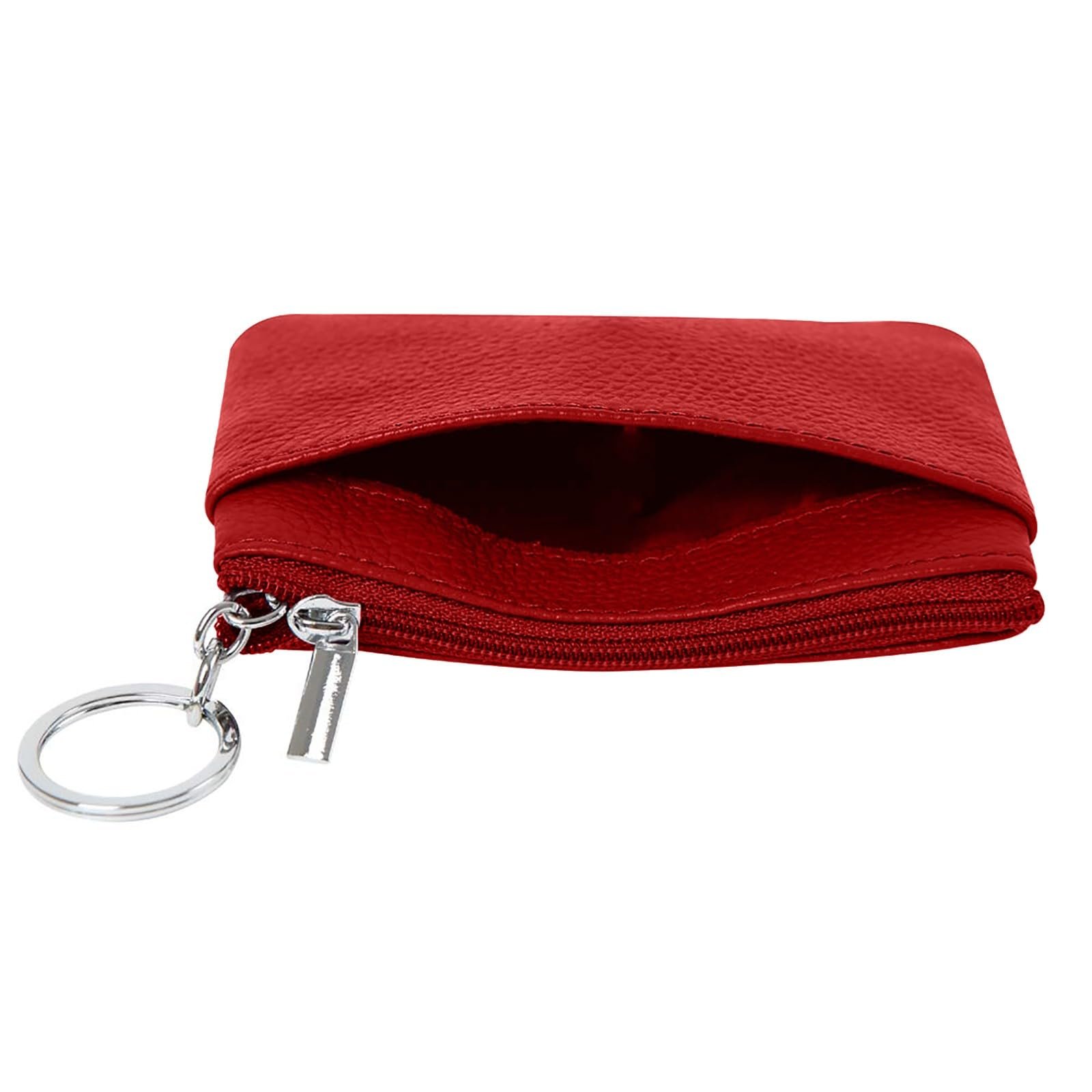 Кошелек Case Женский Маленький на молнии для ключей (Вино, One Size), фото №3