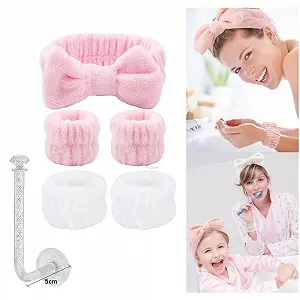 Повязка на голову с бантом (Набор из 6 штук) Косметическая - Фото 1