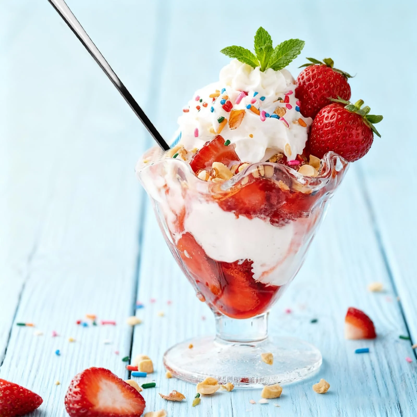 Ложка чайна Набір 6 шт. з нержавіючої сталі, довга, полірована, фото №6