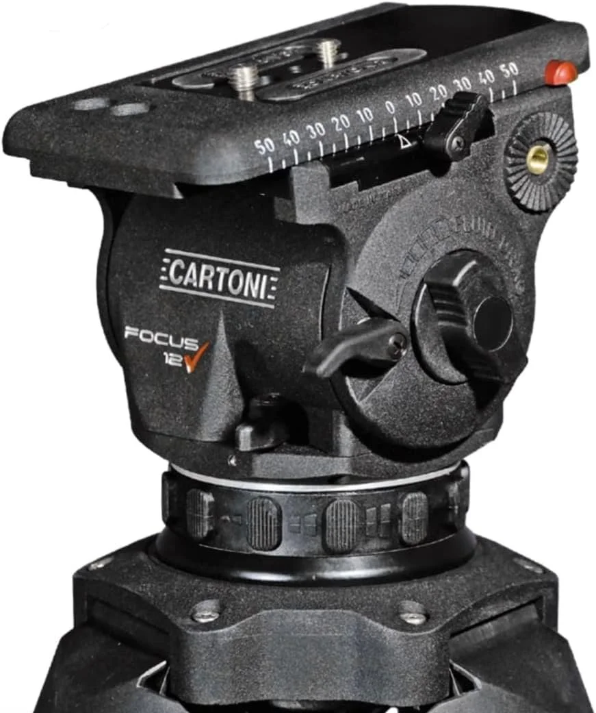 Головка для штативу CARTONI FOCUS 12 (HF1200) Чорний, фото №6 Головка для штативу CARTONI FOCUS 12 (HF1200) Чорний, фото №6