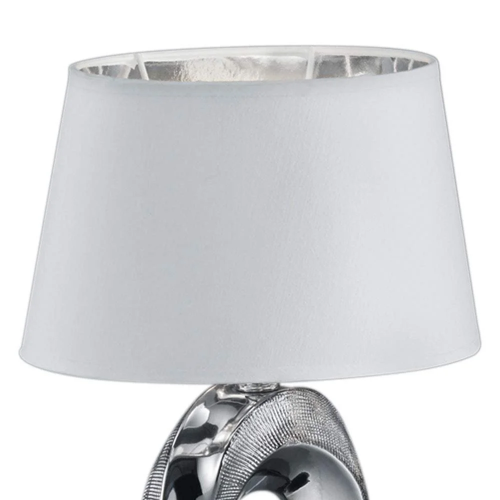 Настільна лампа Reality Leuchten Taba Ceramic Срібляста/Біла, фото №7
