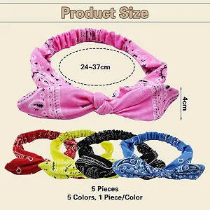 Повязка на голову с ретро-принтом (5 шт.) цена на synthetic.ua - Фото 1 Повязка на голову с ретро-принтом (5 шт.) synthetic.ua - Фото 1