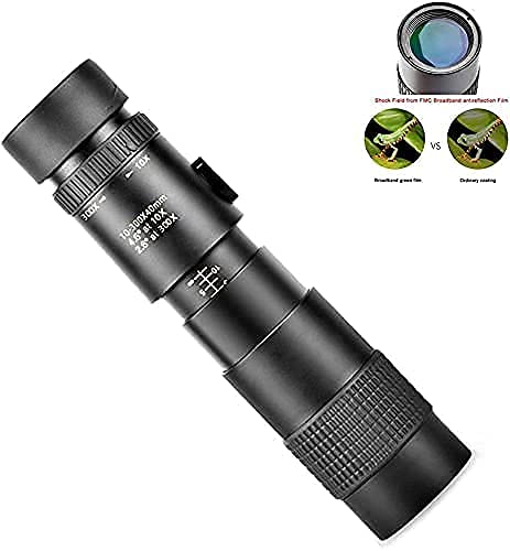 Монокуляр WANWEN 4K 10-300x40mm Super Telephoto Zoom Телескоп з кріпленням для смартфона та штативом Чорний, фото №7