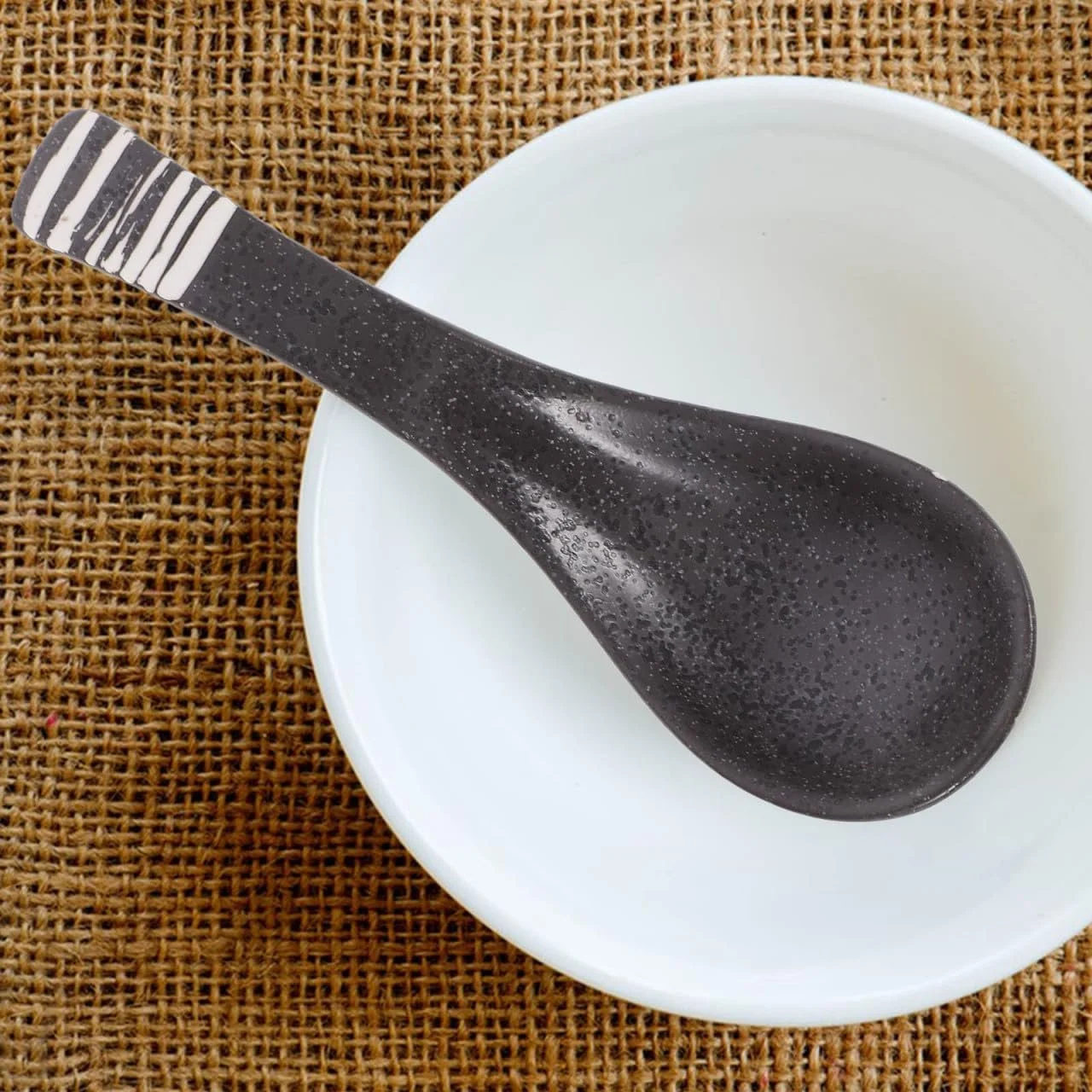 Набір керамічних ложок для столового посуду, ретро, для азіатських супів, фото №9