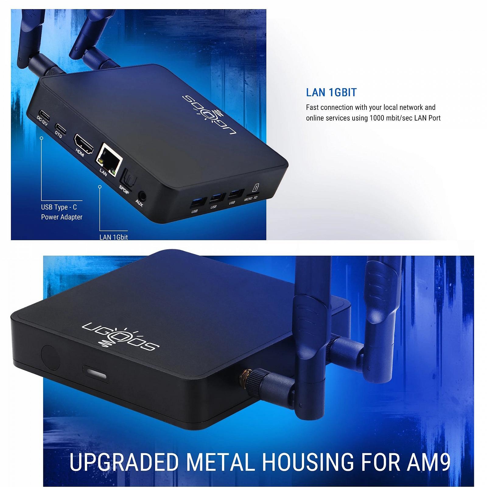 Медиаплеер Ugoos AM9 Amlogic S905X5 4/64 WIFI6 AIPQ AISR, фото №5