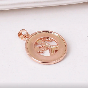 Кулон знак зодіаку Діва позолочений, витончена жіноча підвіска synthetic.ua - Фото 1