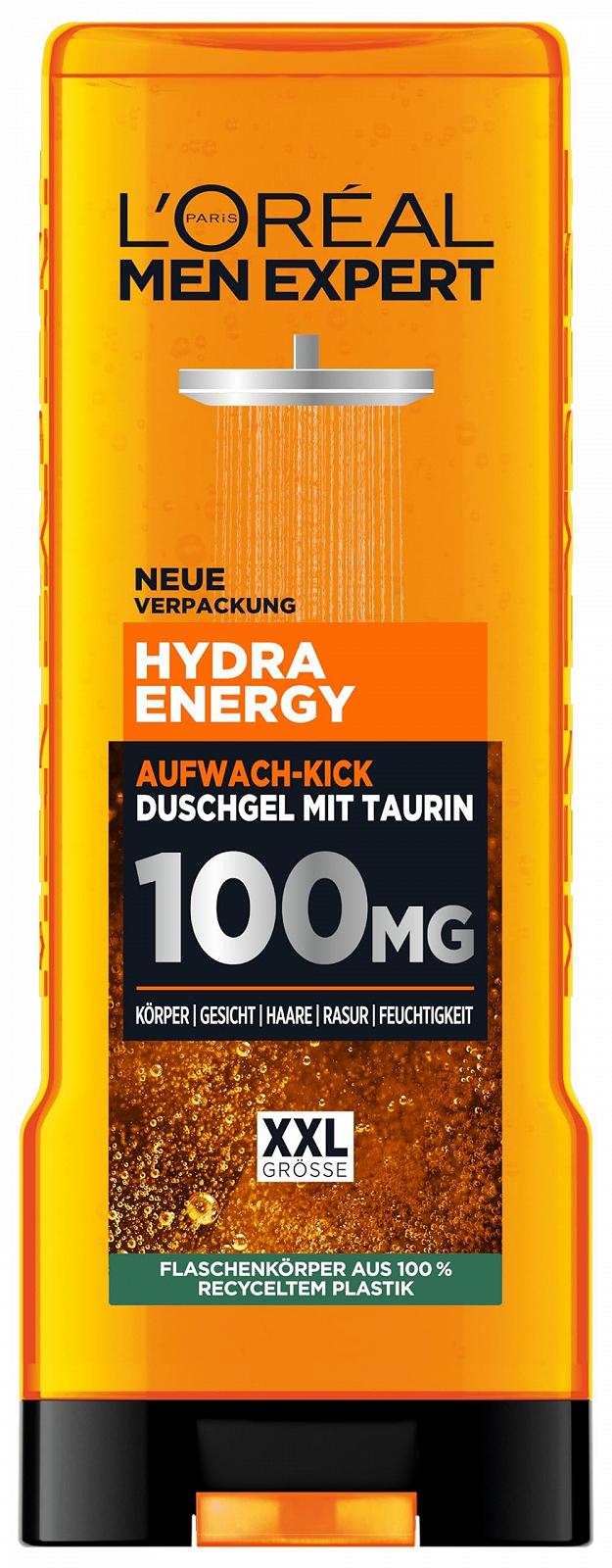 Подарунковий набір L'Oréal Men Expert Hydra Energy Heat Protect Гель для душу 2 х 400 мл та кульковий дезодорант 50 мл, фото №2