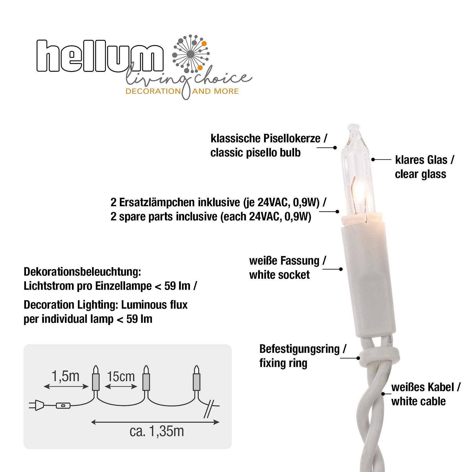 Гірлянда Hellum 831153 Mini Fairy Lights 10 Лампочок 1.35 м Білий, фото №3