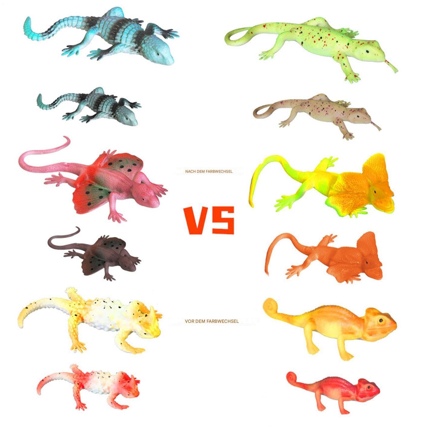 Іграшка для ванни Ящірки, що змінюють колір, 6 шт., фото №4