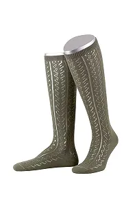 Женские гольфы Trachten L390 Камыш, Бордовый, Натуральный - Фото 1