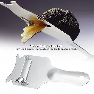 Терка HEEPDD Lavere из нержавеющей стали для шоколада, сыра, трюфелей, регулируемая, с простой настройкой лезвия, можно мыть в посудомоечной машине. synthetic.ua - Фото 1