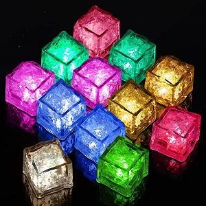 Игрушка для ванной Luminous Toy, 12 шт, LED ледяные кубики - Фото 1